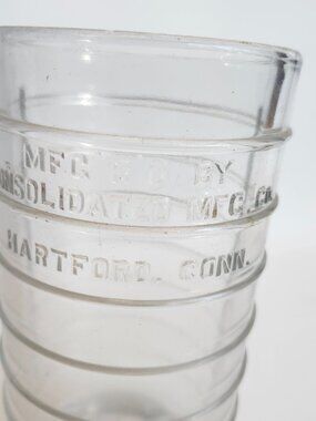 Antique The Sanitary Crystal Glass Ice Cream Freezer Consolidated Mfg CO 1899